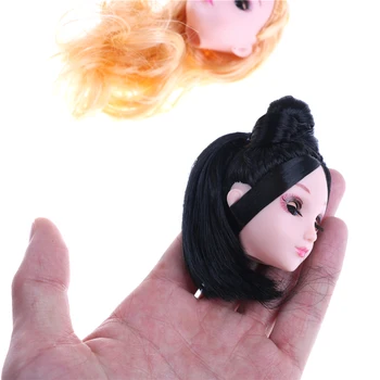 1/6scale 4D øje dukke hovedet lange hår dukke hoved til pige oprindelige piger DIY gave dukke tilbehør 2018 Nyeste 364