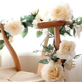 1,8 M, Super realistisk steg rattan bryllup ceremoni simulering rattan blomst husstand dekoration hotel dør dekoration skydning 30126
