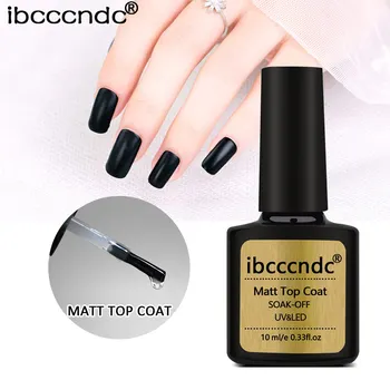 1 stk 10 ml Matte Top Coat Gel Nail Art Tips Finish Mat Top UV Gel Lak Lak Manicure Værktøj 11653