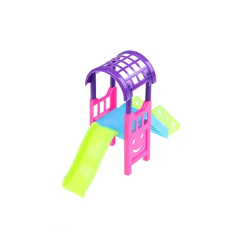 1 sæt Plastik Pige, Play House Dukke Forlystelsespark For 10CM Dukke Slide Forlystelsespark Slide Swing Tilbehør Dukke Toy Tilbehør 8727