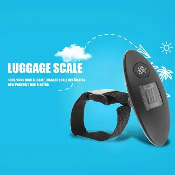100g/40kg Digitale Bagage Skala LCD-Display Rejse Håndholdt Vægt Balance Bærbare Mini Elektronisk Hængende Bagage Skala 8042