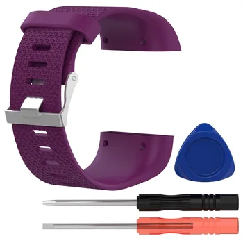 100pcs/Masse af DHL for Fitbit Stigning Silikone Udskiftning Armbånd Rem Smart Armbånd band + Tool Kits 8 Farver i To Størrelser 1770