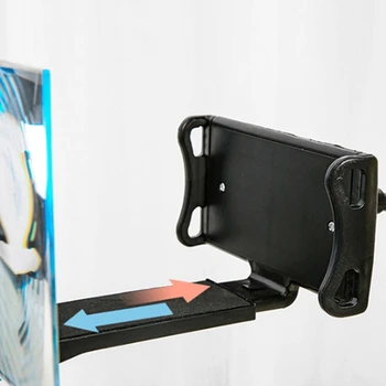 12 Tommer HD-Video Forstærker Fleksibel Holder Udvidet Projektor Mobiltelefon skærmforstørrer Desktop Beslag 60cm med Klip