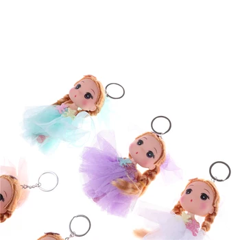12CM Dukke Handling Figur Toy Mini-Dukker, Legetøj Nøglering Prinsesse Dukker Til Piger Animationsfilm Brinquedos Gave høj kvalitet 8496
