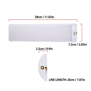 12V LED-Indvendigt Lys Tag Loft Lys for RV Autocamper, Trailer Autocamper Van Ydre atmosfære Lampe Kørelys 2850