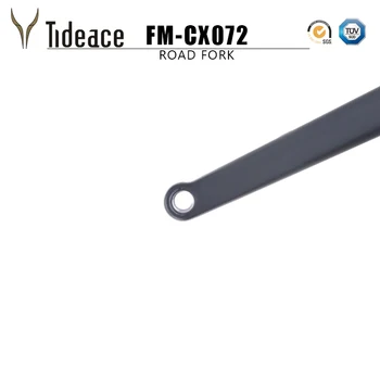 140mm Flad montering Disc Brake gaffel 100*15mm Grus Cykel gaffel 700C Carbon fiber CX Cykel Gaffel Tilspidset Grus gafler 23957