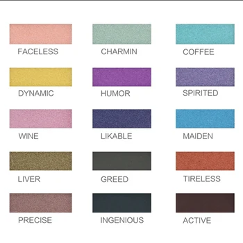 15 farver vandtæt sved-bevis pearl glitre øjenskygge naturlige glans skønhed kosmetik 2018 produkt Hot 28500