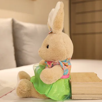 1pc 40cm Dejlige Par Rem Kanin Bamser Fyldt Søde Bunny Doll Bløde Ledsage Legetøj til Børn, Piger, som bryllupsgave