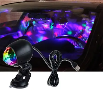 1Pc Auto Bil Disco DJ Scene Belysning LED RGB Crystal Ball Lampe Pære til at Lyse Bolden Laser Projektor Lampe Party 395