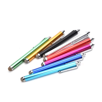 1pc Farve Tilfældig Metal Fibre Stylus Mesh Micro Fiber Tip Touch Screen Stylus Pen til IPhone Til Samsung Smart Phone, Tablet-PC