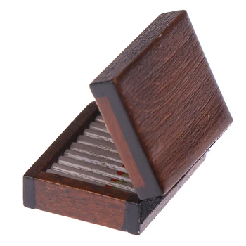 1STK Dukke Huse, Træ-Cigar Cigaret Max Miniature Tobak Humidor 1:12 Dukkehus Tilbehør 10765