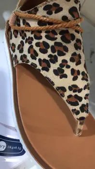 2020 Kvinder Sandaler, Klip-Klappere Leopard Print Sommer Sko Kvinder I Stor Størrelse Fladskærms Kvinder Sandaler Dame Sommer Sko Sandaler 3928