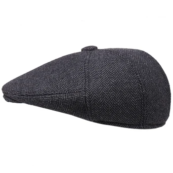 2020 nye vinter mænd og kvinder avisdrenge hatte, varm, ulden hue udendørs klassiske ivy hat høreværn vinter hat 14797