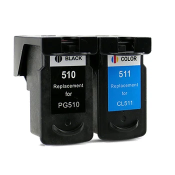 2set blækpatron kompatibel for PG510 CL511 PIXMA MP230 240 250 260 270 280 282 480 490 495 MP499