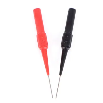 2stk Ikke-destruktiv Universal Digital Voltmeter Multimeter Test Føre Sonden Wire Pen Isolering Piercing Nåle testnålene