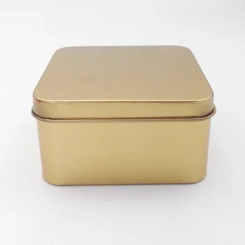 300pcs 8.5*8.5*4.5 cm Høj Kvalitet, Farverige tedåse Tin Box Smykker Opbevaring Tilfælde, Firkantede Metal Candy Box wen5927 3705