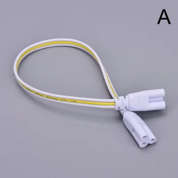 30cm Dobbelt-end Kabel-leder 3-pin LED-To-fase Tre-fase T4 T5 T8 Led Lampe Belysning Tilslutning af Rør-Stik