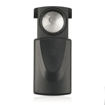 35x22mm 10X Mini Pocket Sort Mikroskop LED fold eye Smykker Lup Trække Type Smykker Lup med LED Lys Smykker Lup 1107