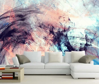 3D abstrakt kunst tapet, farve dynamisk baggrund til stuen, kontoret baggrund væggen vinyltapet papel de parede 12924