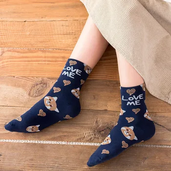 3pc dyreprint kawaii søde sokker koreansk stil kvinder kat panda tegnefilm bomuld kvinde calcetines meias mulher skarpetki calcetas 2320