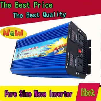 4000 watt 4000W Pure Sine Wave Power Inverter DC 24V AC 220V 8000W spidseffekt