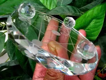 (5)100 mm 7* transparent krystal base stå bold