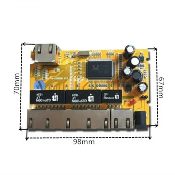 5-port Gigabit switch modul er meget brugt i LED-line 5-port 10/100/1000 m kontakt port mini-skifte modul PCBA Bundkort 3610