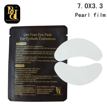 50pairs/masse BB brand 7.0X3.3 Ultra tynd fnugfri øjet under øjet til eyelash extensions