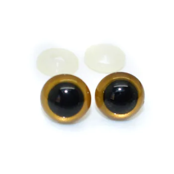50stk 16mm Plast Sikkerhed Øjnene Guld Farver til Amigurumi eller hæklet dukke Dyr dukkefremstilling 13954