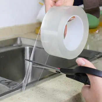 5m genanvendelige dobbeltklæbende tape nano-millimeter tape aftagelig etiket vaskbar gadget 8484