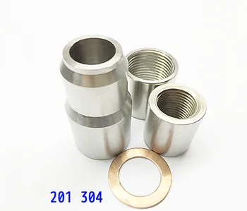 5pcs/masse Rustfrit stål termoelement termistor base brystvorten svejset fælles svejst base elektriske heat-pipe 7231