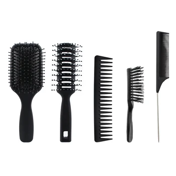 5Pcs Padle Hair Brush, Detangling Børste og Hår Kam til Mænd og Kvinder, Stor på Vådt eller Tørt Hår 4266