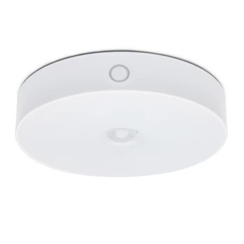 6 LED-USB-Genopladelige PIR bevægelsesføler Lys Kontrol-LED  en Nat Lampe Magnet væglampe Varm Hvid Kabinet Sengen 22220