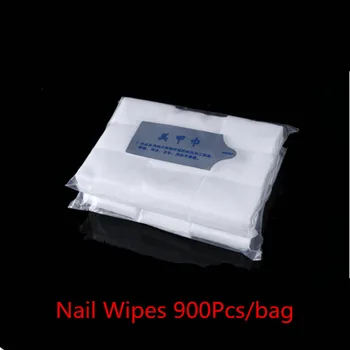 900 Stk/Pakke Bomuld Akryl Negle Gel Polish Remover Tør Nail Art Tips Manicure Søm Rene Klude Bomuld Lint Nail Art Udstyr 2027