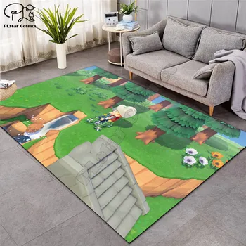 Animal Crossing tæppe til børneværelset fodbold tæppe område, stuen soveværelse stue gulvmåtter børn store tæpper hjem mat