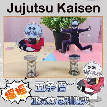 Anime Jujutsu Kaisen Foråret Sticky Notes Står Figur Model Plade Gojo Satoru Desktop Indretning Gennemsigtig Akryl Toy Xmas Gave