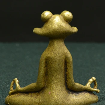 Antik Bronze Ornamenter Zen Frog Ornamenter Massiv Kobber Frø Te Pet Duft Skuffe 577