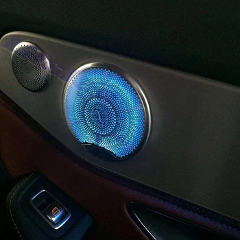 Bil Omgivende lys Atmosfære Højttaler Dække Lys Oprindelige stil Til Mercedes Benz C W205 GLC MB X253 NTG-System Farve Ændret 415