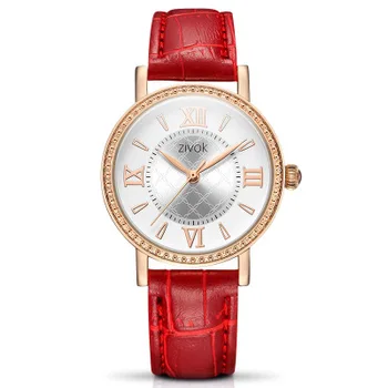 Brand af Høj Kvalitet, Mode Dame Damer Enkle Ure, Genève Imiteret Læder Analog Quartz Vandtæt armbåndsur ur