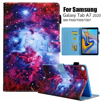 Butterfly Læder Cover til Samsung Galaxy Tab A7 Tilfælde 2020 SM-T500 SM-T505 T507 Funda Til Samsung Galaxy Tab A7 2020 10.4