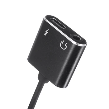 Bærbare USB-C-Type-C 3,5 mm han til hun Adapter Plug Hovedtelefoner AUX Audio Splitter Gren Kabel til Xiaomi Huawei 44069