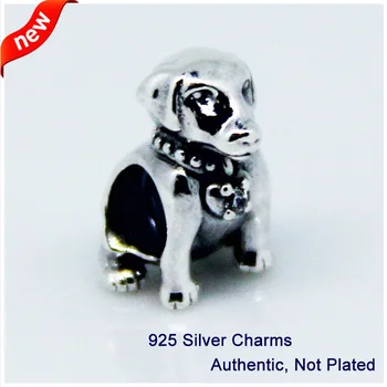 CKK 925 Sterling Sølv Smykker Labrador Hund Oprindelige Charme DIY Perler Passer på Armbånd Til smykkefremstilling 1742