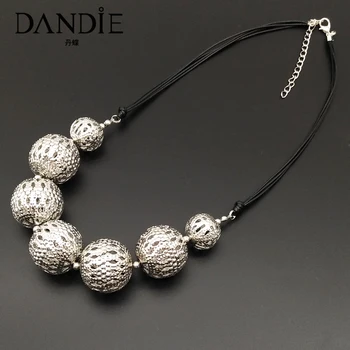 Dandie Stilfulde udhulede strygejern perle halskæde, enkel, feminin tilbehør 4831