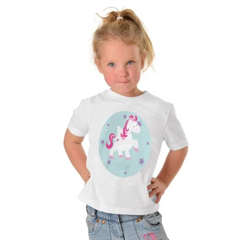 DERMSPE 2019 Nye Smukke Design Børn Piger Drenge Dejlig Kort Ærme Tøj Tegnefilm Børn Toppen Kids Baby T-shirt Tøj 3851