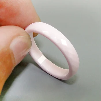 DICAYLUN Kvinder Keramik øreringe Sort Hvid Pink Blå 4 6 mm Keramisk Ringe Til Kvinder i Størrelse 6 7 8 9 Rhombus Mønster Smykker 17920