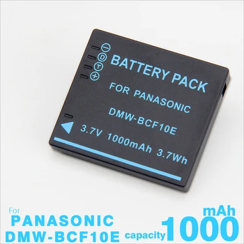 DMW-BCF10E Batteri+Gebyr for Panasonic Lumix Kamera DMC-FX40 DMC-FX60 DMC-FX65 DMC-FS30 DMC-FS42 DMC-FS4 Udskiftning Batería 21650