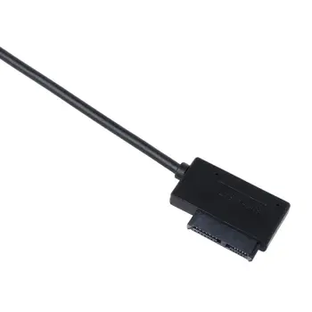 Dual USB 2.0 til 7+6-Pin Slimline Slank SATA Kabel-Adapter til Bærbare Laptop ULIGE 621