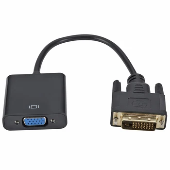 DVI han Til VGA Female Video Converter Adapter DVI 24+1 15 Pin-DVI-D, VGA Adapter Kabel 1080P 45741
