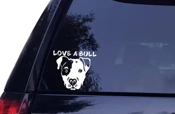 Elsker En Bull - Pitbull Dog Vinyl Bil Decal, Værdiboks Til Bærbar Decal, Bil Sticker, 5098