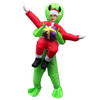ET-Fremmede Oppustelige Kostume Monster Fremmede Regnskabsmæssige Christmas Santa Claus Skræmmende Anime Cosplay Fantasi Lyst til Voksen, Halloween Party 33225